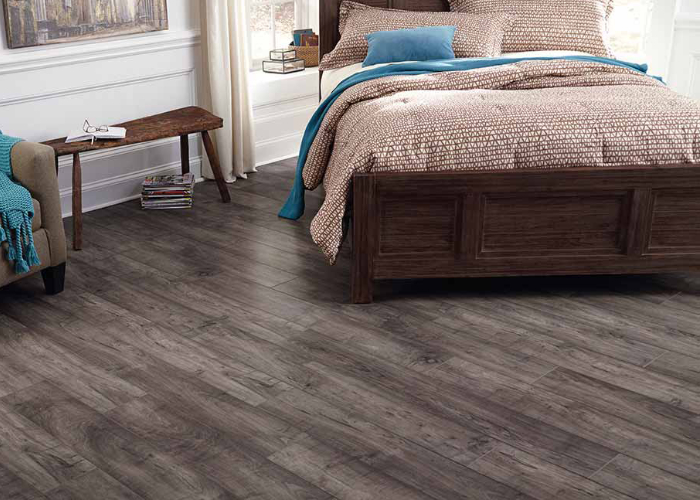 luxury vinyl flooring in bedroom
